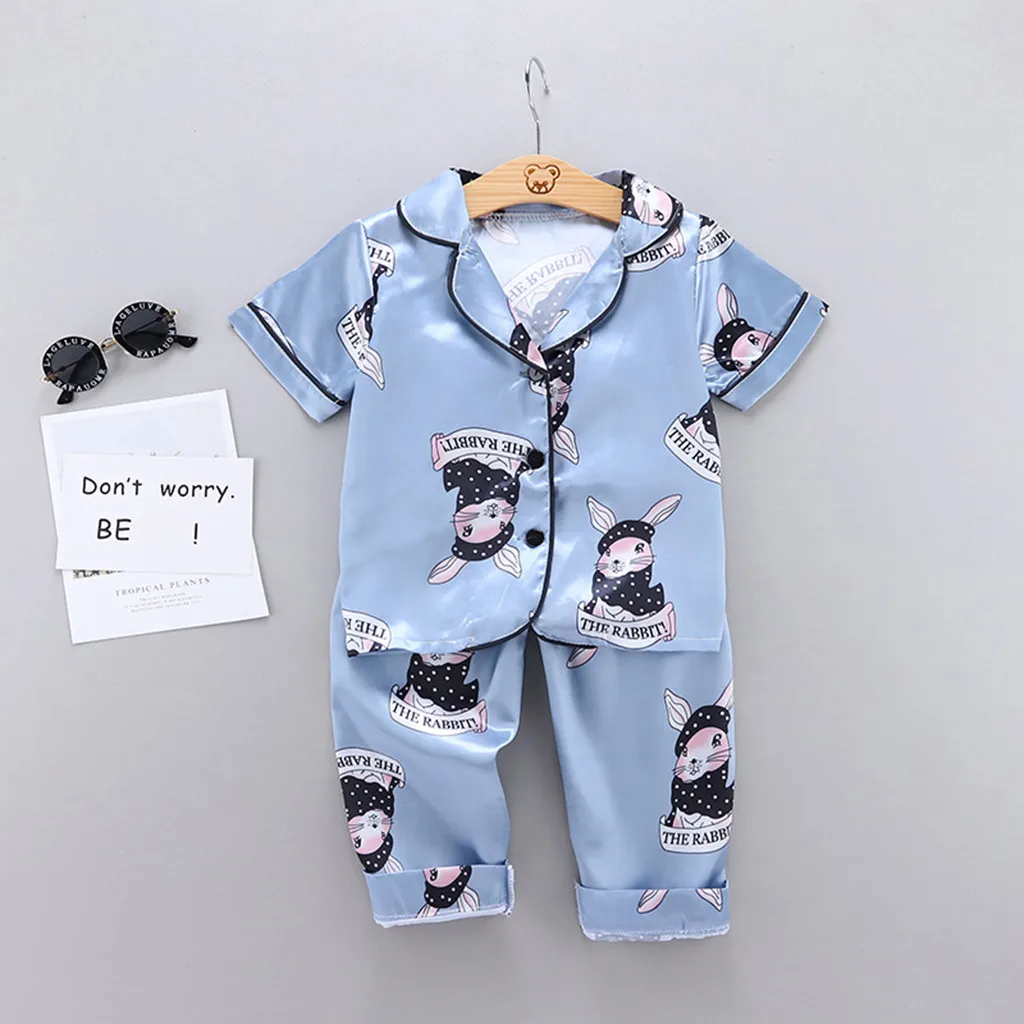 Kinderdagkleding 2024 Kleding Meisjes Nachtkleding Kinderpyjama Set Voor Pasen Pyjama Kind Boy Print Loungewear Pijama