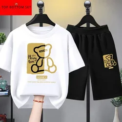 Summer Baby Boy Clothes Set Children Girls Letter Printed T-shirts and Shorts 2 Pieces Suit Kid Casual Top Bottom Tracksuits