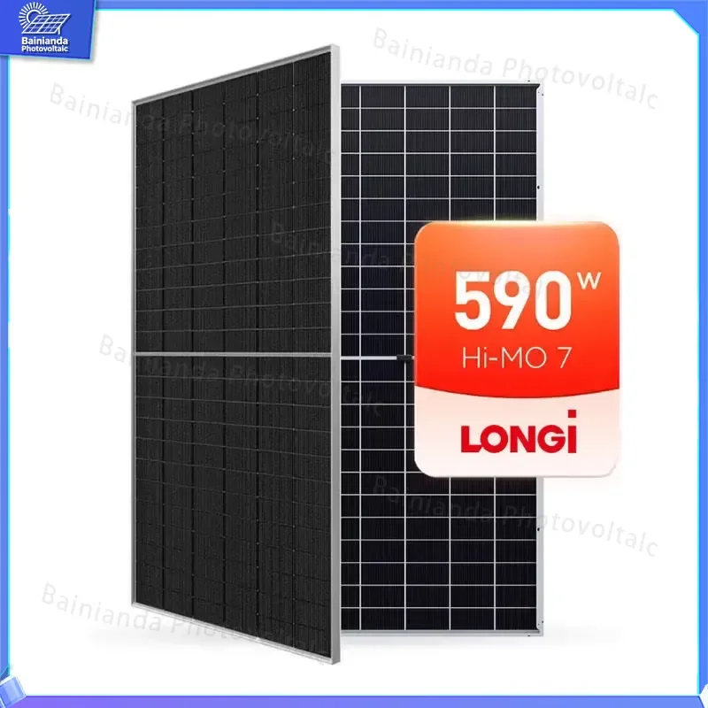 LR5-72HGD Bifacial Half-Cut High Efficiency Solar Panel 550W 600W PV Module for Utility Scale Power Plants Rooftop Ground