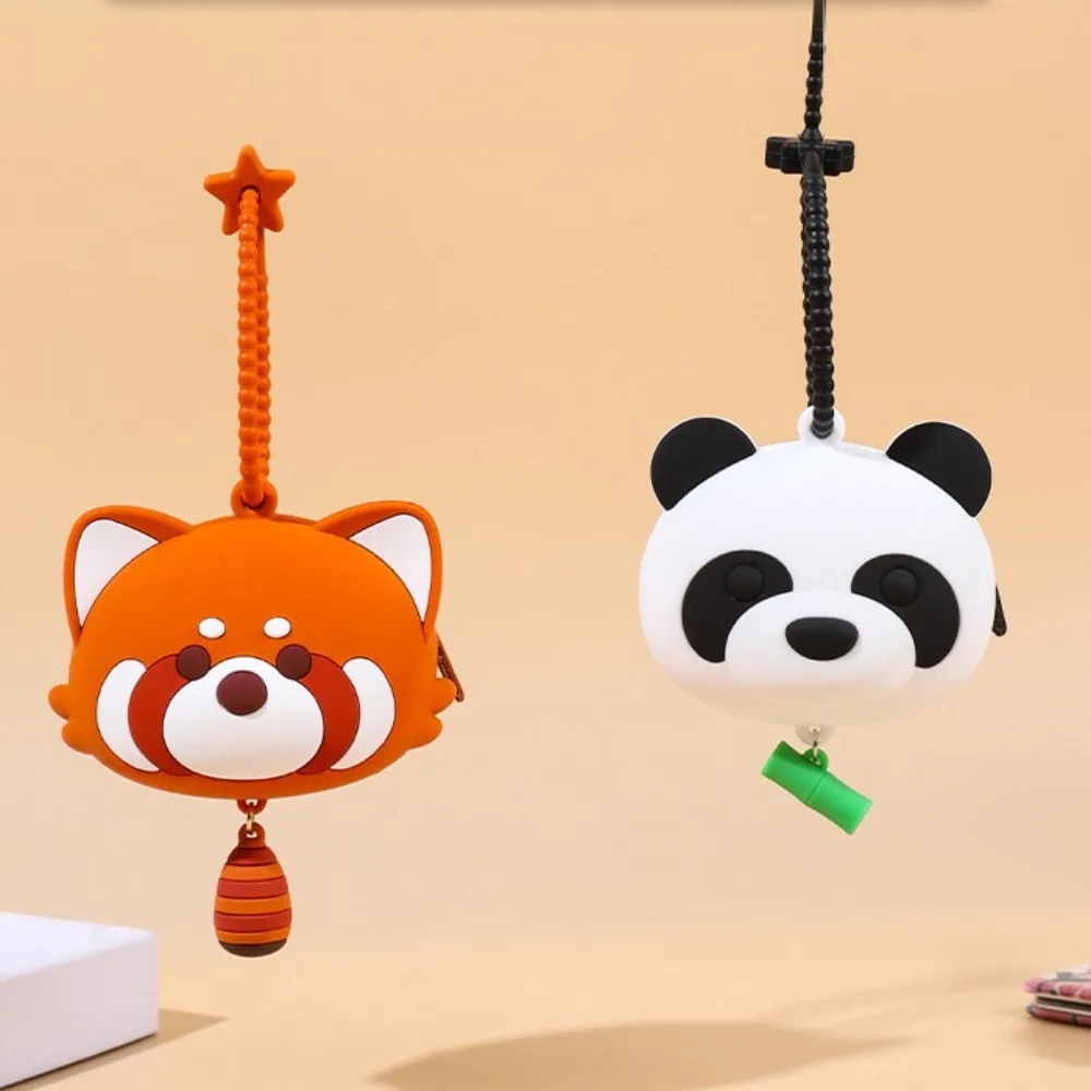 لطيف 3D سيليكون عملة المحفظة لينة قلادة سماعة حقيبة التخزين تخزين الكرتون الدب محفظة نسائية للعملات المعدنية الفتيات