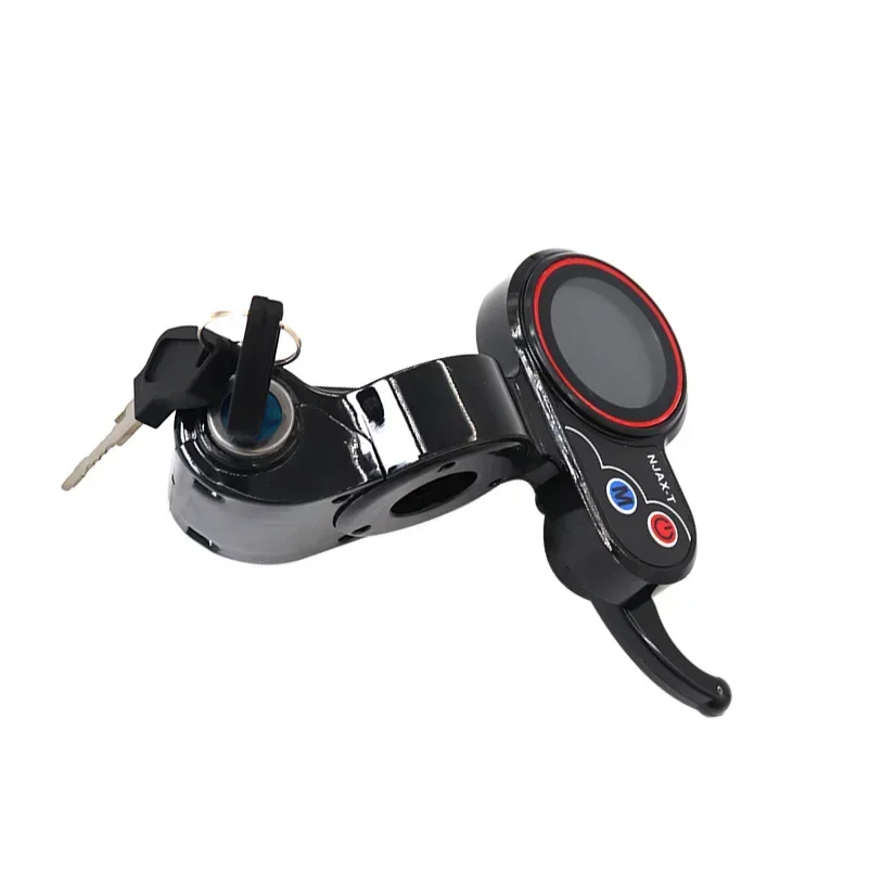 NJAX-T Dashboard Throttle 48V 6 Pin LED Display For Zero 8 9 10 8X 10X 11X Electric Scooter Display Instrument With Key