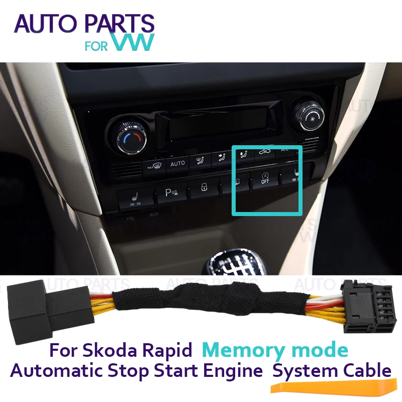 

Automatic Stop Start Engine System Eliminator A OFF Device Plug Stop Canceller for SKODA Rapid Memory mode