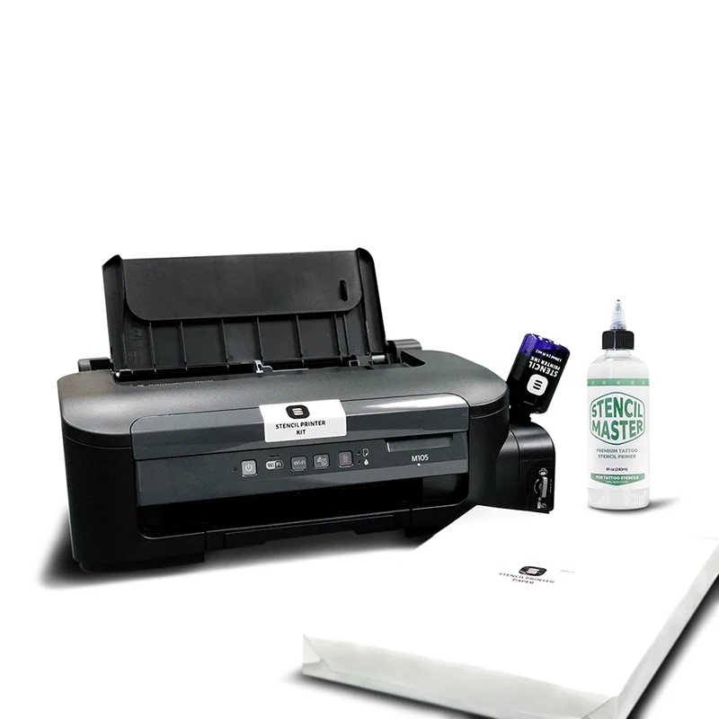 Tattoo Stencil Print Kit Include Inkjet Printer Tracing Paper Printing Ink Stencil Master Transfer Solution Wifi Connection