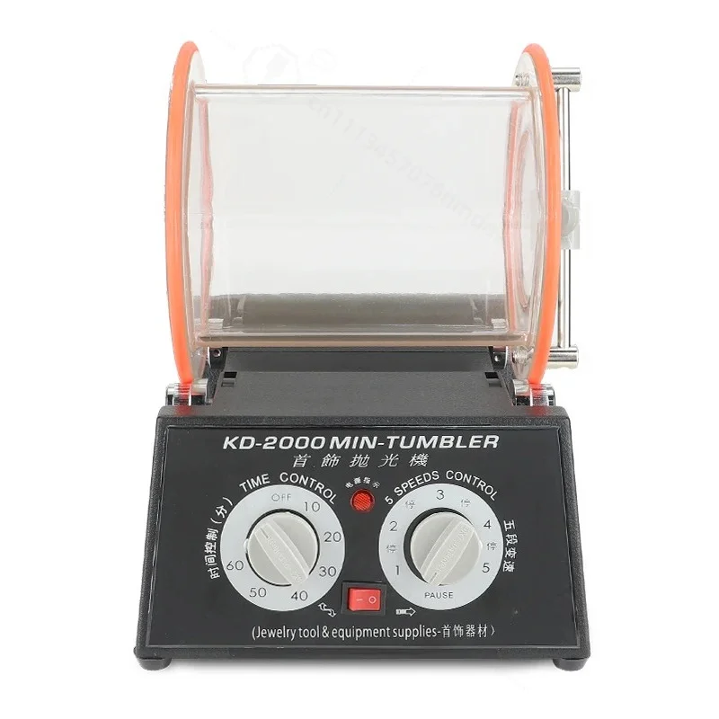 KD-2000 5KG Jewelry Mini  Polisher Tumbler Rotary Machine Surface Polishing Finishing Device