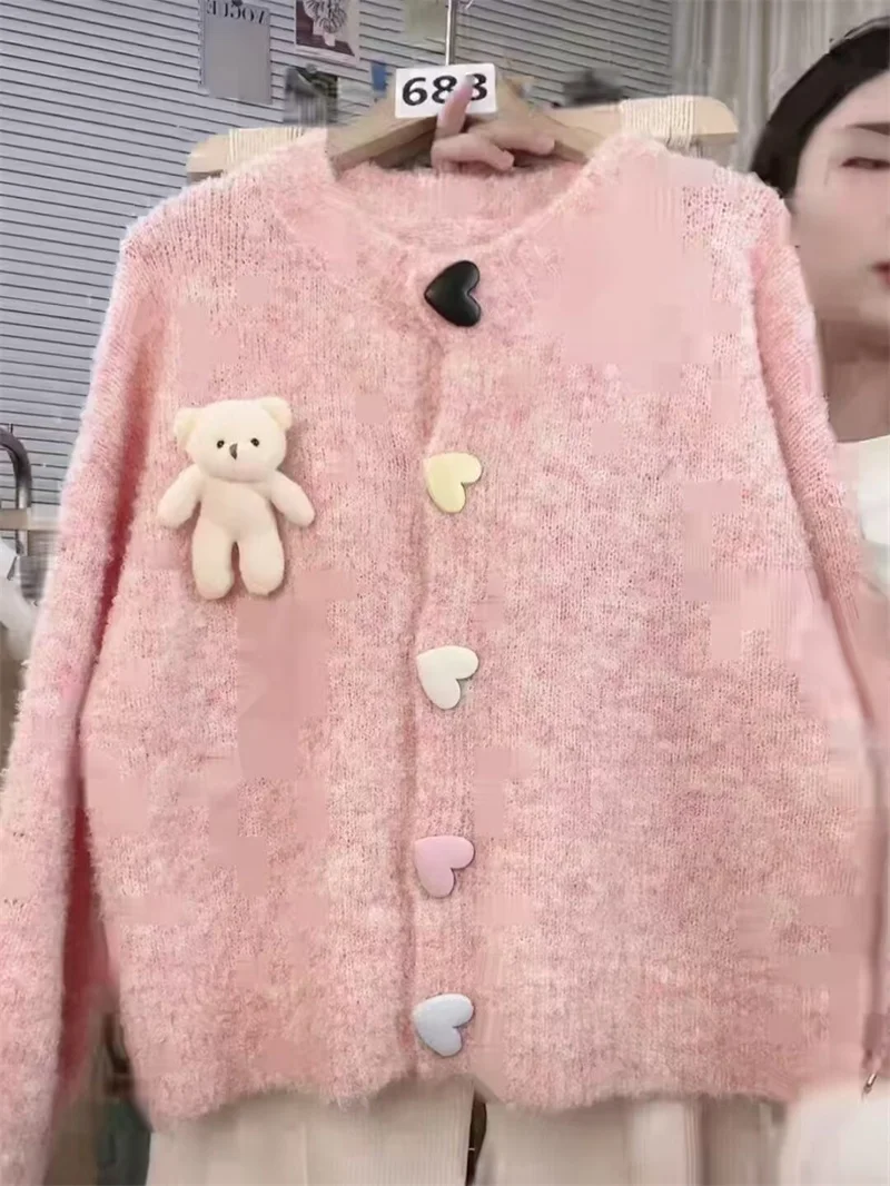 

Трикотаж, женская одежда, вязаный кардиган, новое женское весенне-осеннее модное свободное пальто с длинными рукавами, мягкий восковой свитер Tide