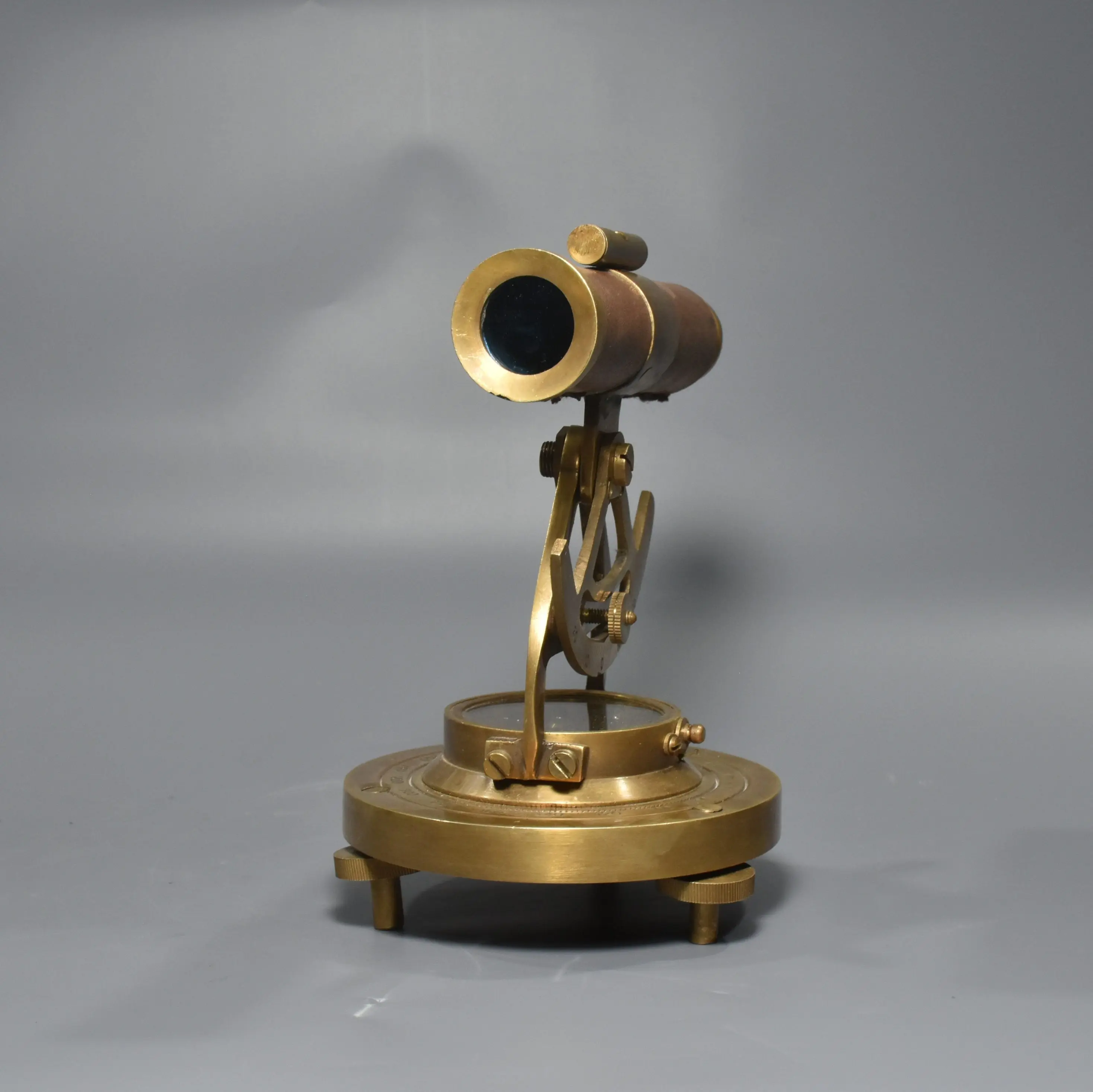 Early collection of pure copper compass telescope, finely crafted, condition as shown in the picture.,Free shipping
