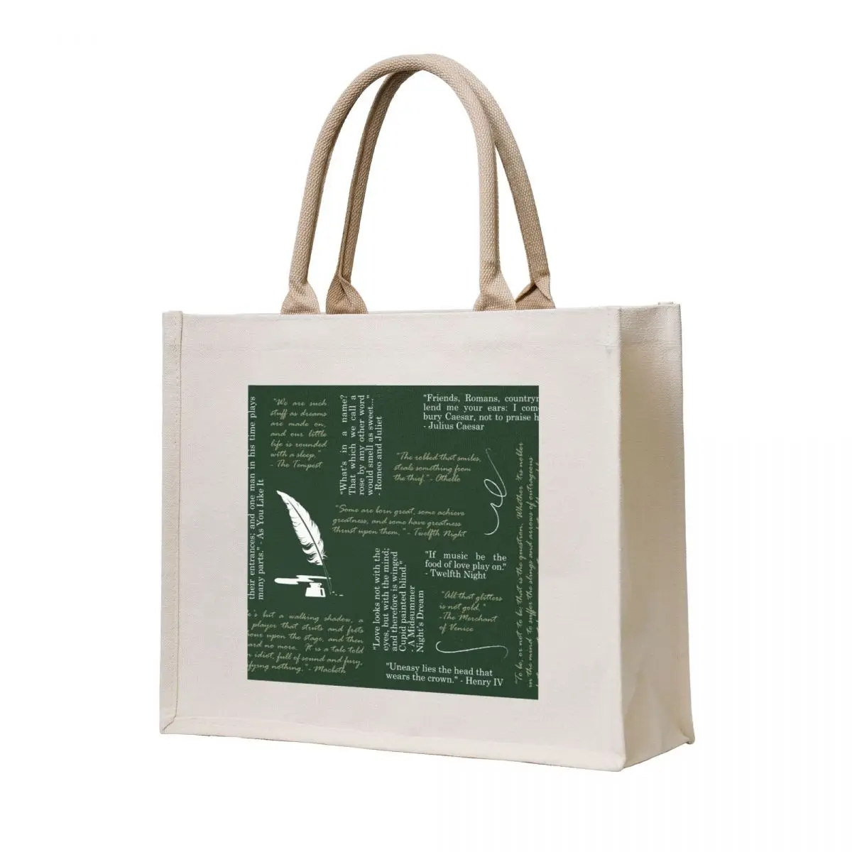 

Shakespeare Quotes - Word Cloud Tote Bag reusable shopping bag reusable grocery bags Canvas bag custom fabric
