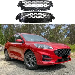 Front Racing Radiator Grills Bumper Honeycomb Bar Frame Grille  For Ford Escape Kuga 2020 2021 2022 2023+