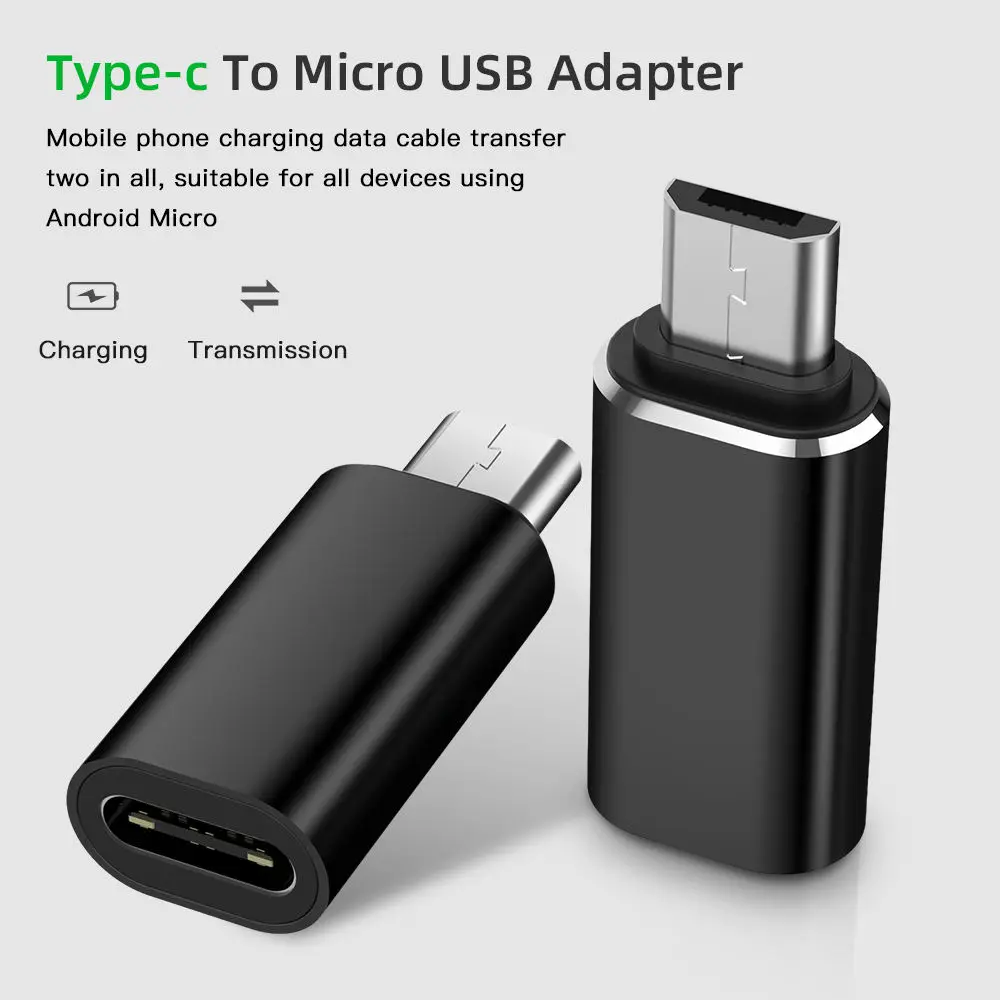 EONLINE USB Type C Female To Micro USB Male Adapter Connector Type-C Micro USB Charger Adapter for Xiaomi Redmi Huawei Phone