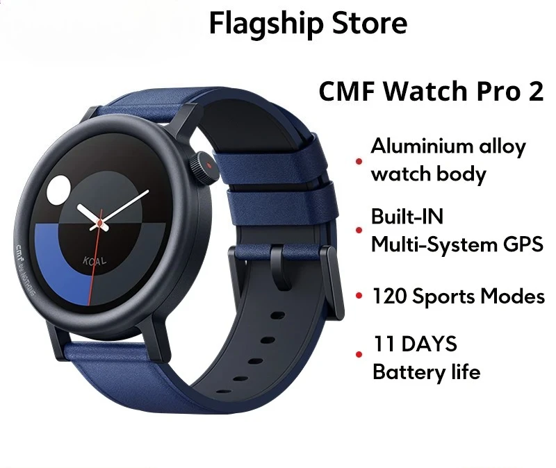 CMF by Nothing Watch Pro 2 Global Version BLUETOOTH CALLS 1.32'' AMOLED 60 FPS Display 11 Days Battery life SpO₂ Monitors GPS