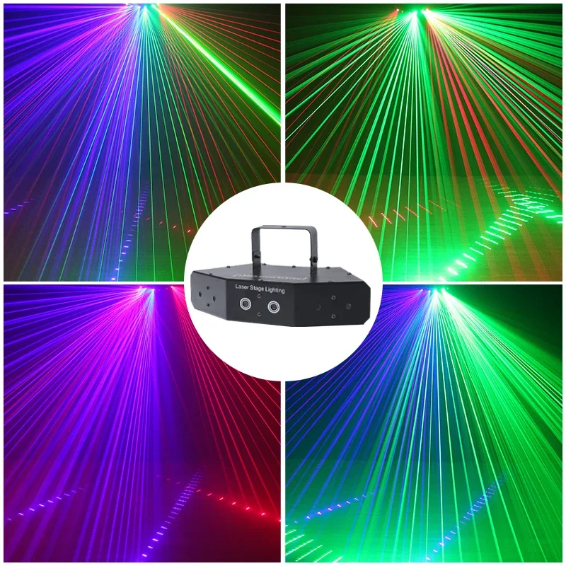 Proyector láser de haz de luz RGB programable, dispositivo Popular para fiesta, discoteca, Galaxia, navidad