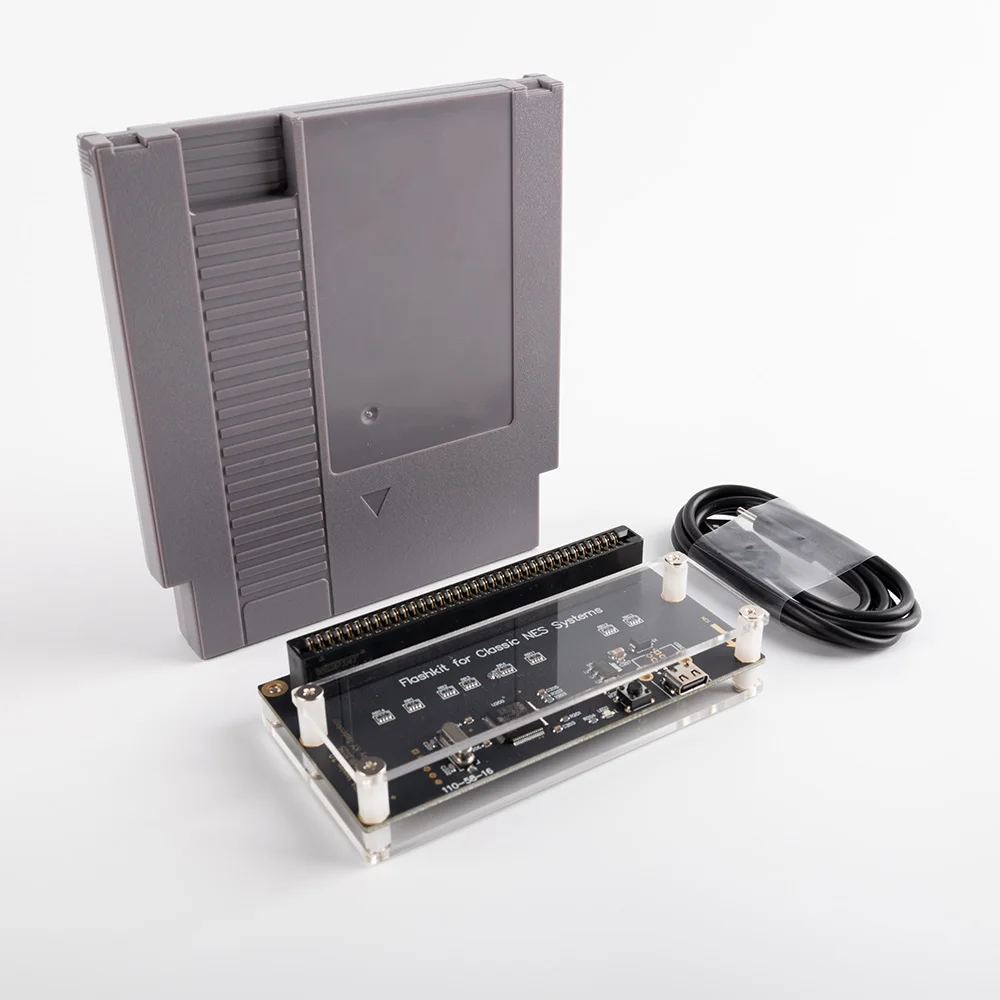 FlashKit Recorder Programmer Rewritable Set for NES 8-Bit Video Game Console Cartridge Multi-Mapper Support NES Game