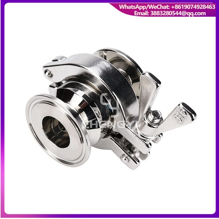 Sanitary Grade CE Certificate Stainless Steel Balanced Pressure Thermostatic Clean Steam Trap CYSTBTC Clamp Chuck Connection