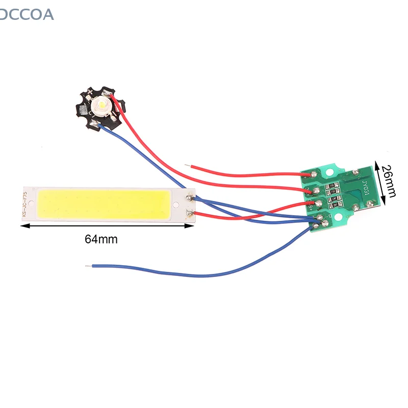 Dual LED Light Board Desk Lamp Flashlight Driver Board Circuit Board DIY Accessories DC3.7V-5V