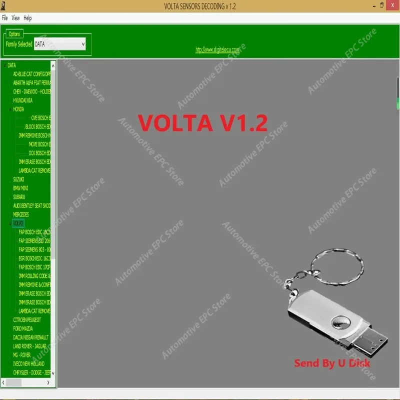 

Декодер для VOLTA 1.2: Устранение ошибок VOLTA LAMBDA OFF, удаление иммобилайзера и лямбда-зонда
