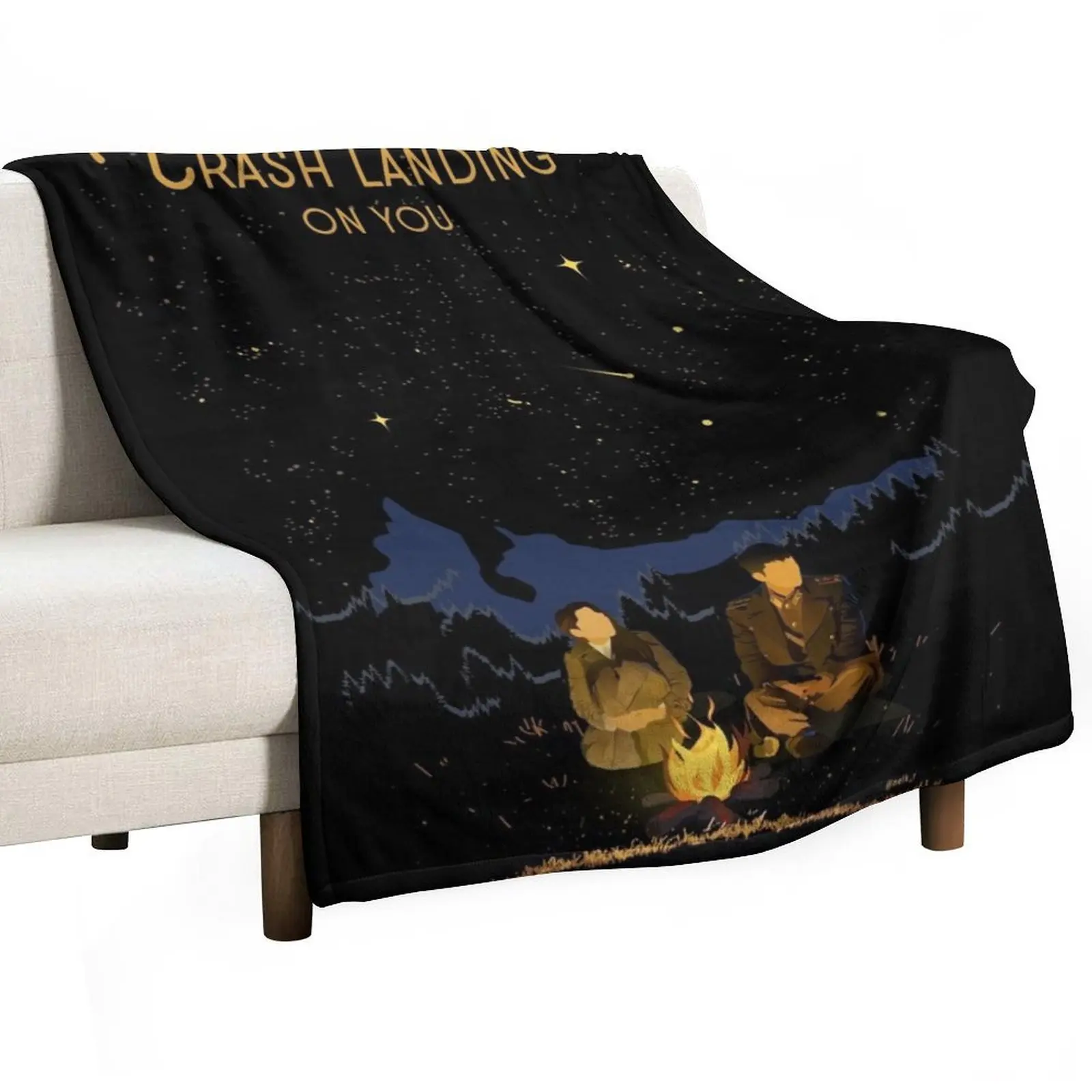 

Crash Landing on You Throw Blanket Beautifuls Comforter Custom Heavy Blankets