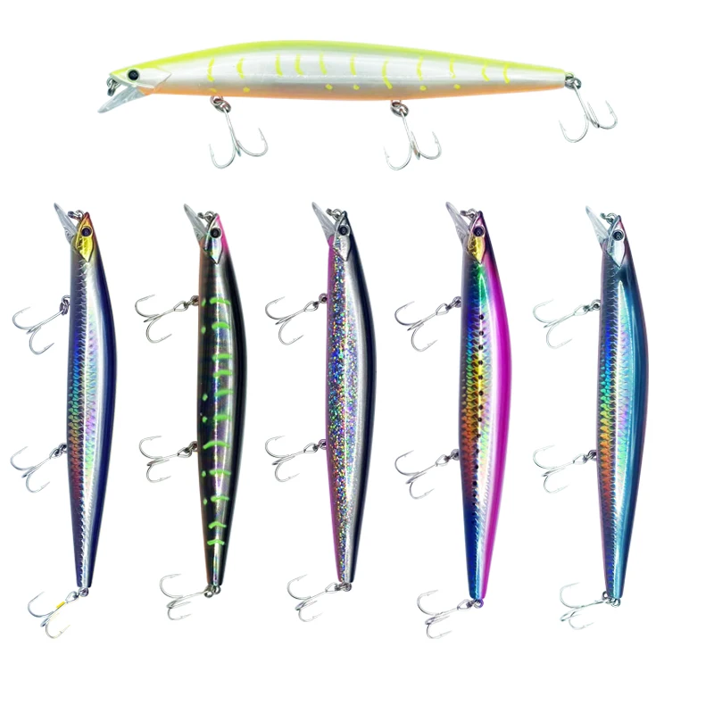 

Lutac fishing leuure 140mm 23g long casting minnow slow sinking bait isca artificial