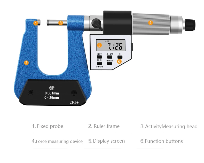 Qinghai Qingliang High-precision Stainless Steel Wall Thickness Outer Diameter Deep Bow Frame Micrometer Micrometer Digital