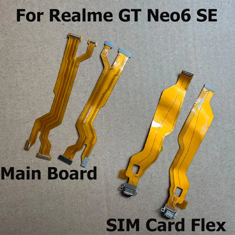 

SIM Card Reader Flex Cable For Realme GT Neo6 Neo 6 SE LCD Mainboard Connector Flex Ribbon Cable Parts