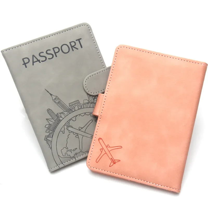 Rfid Global Flight Passport Holder Laser Engarved Name Passport Cover Custom Name Travel Wallet