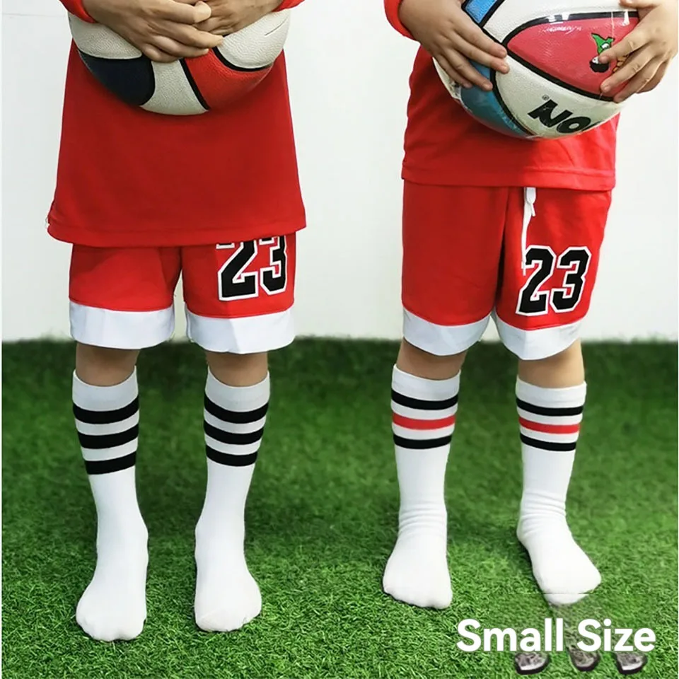 Loogdeel Children Cotton Football Socks Kids Dance Competition Non Slip Wear-resistant Teenagers Soccer Sports High Long Socks