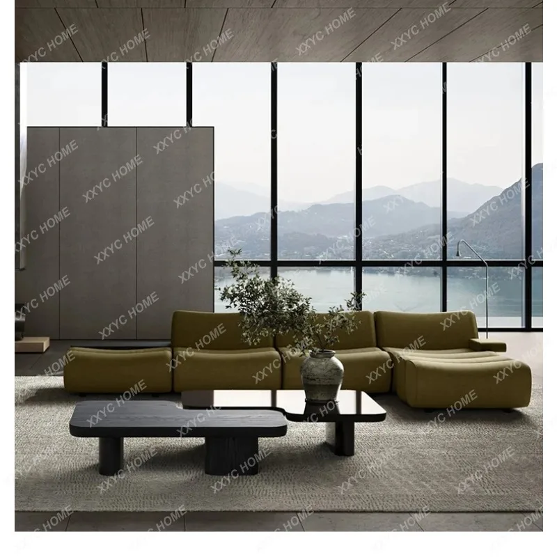 

JYGItalian designer creative wabi-Sabi side table luxury living room home minimalist combination coffee table FT