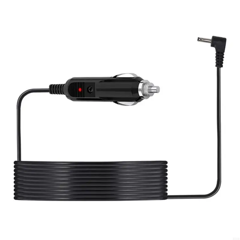 Universally 12V 2A Car Power Cable For Beltronics Detectors Power Cord Red LED RJ11/DC3.5x1.35mm Interfaces 83CF