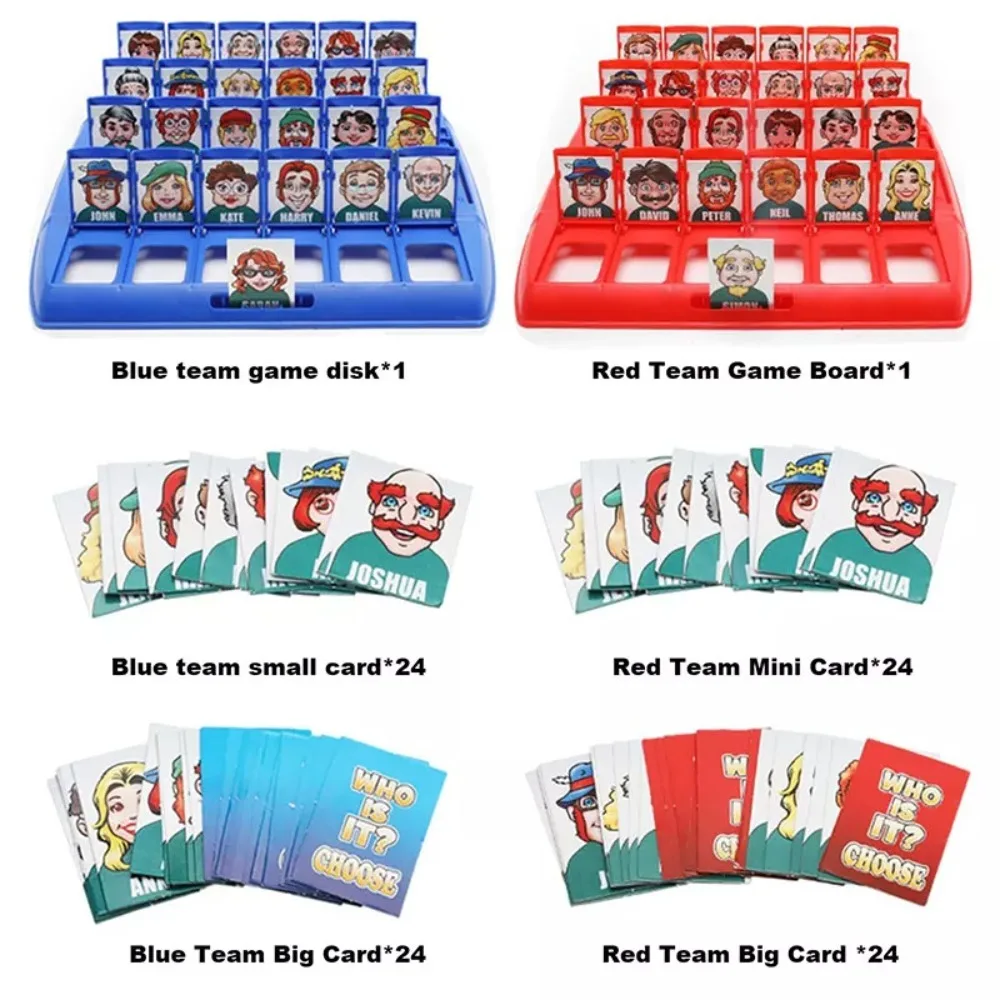 Guess Who? Board Game with Classic Characters Memory Training Puzzle games Classic Children's Mystery Board Game