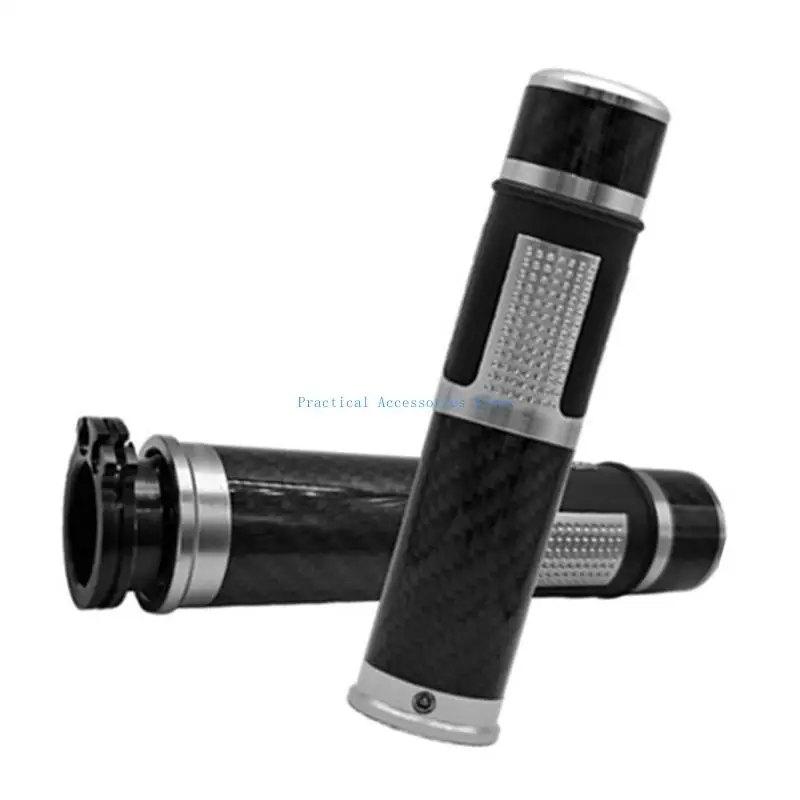 

U75E Versatile Motorcycle Handle Grips in Carbon Fiber Finish Strong Strength Handlebar Anti Slip Motorcycle Grips for Bikes