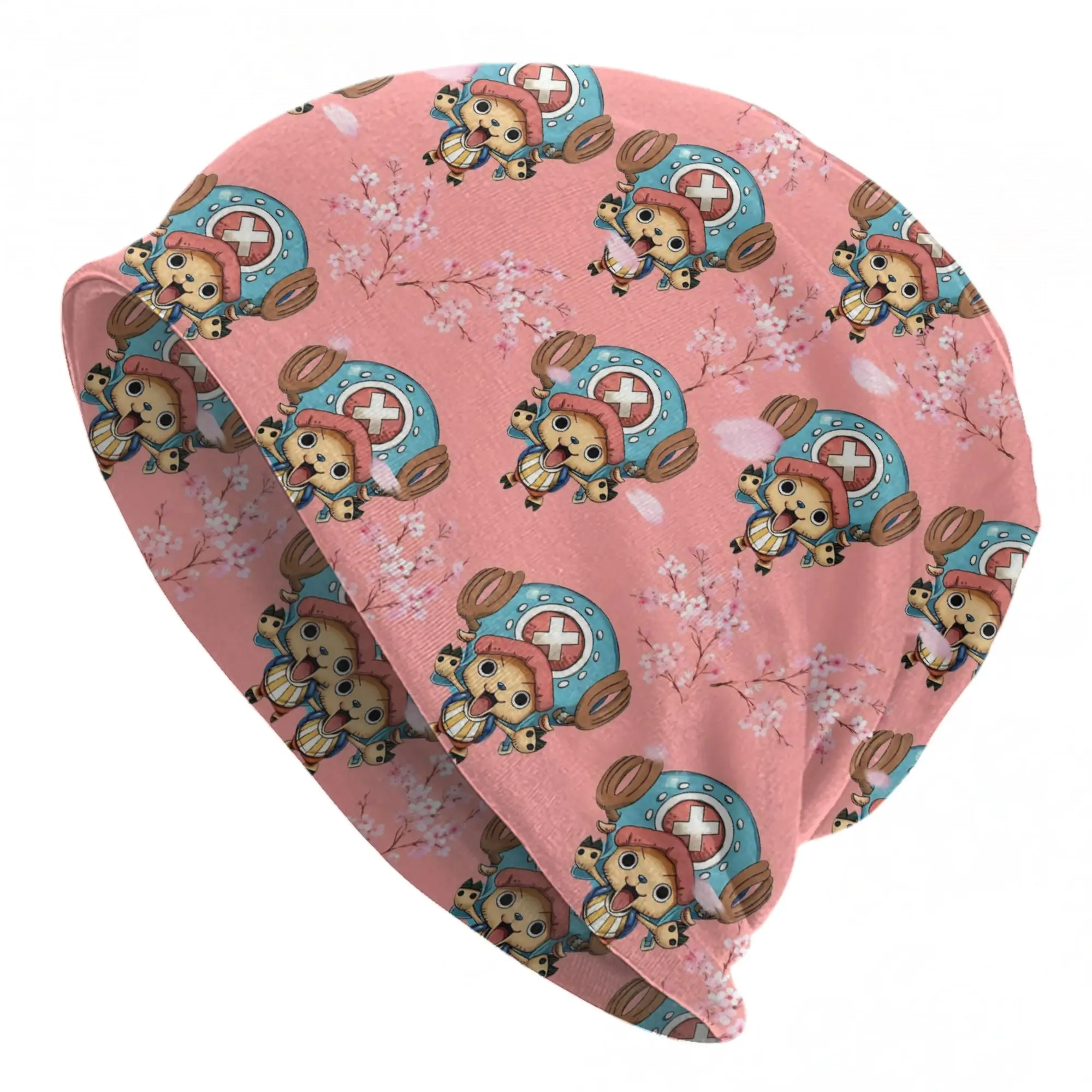 Tony Tony Chopper Skullies Beanies Hat One Piece Anime Casual Men Women Outdoor Cap Warm Dual-use Bonnet Hats