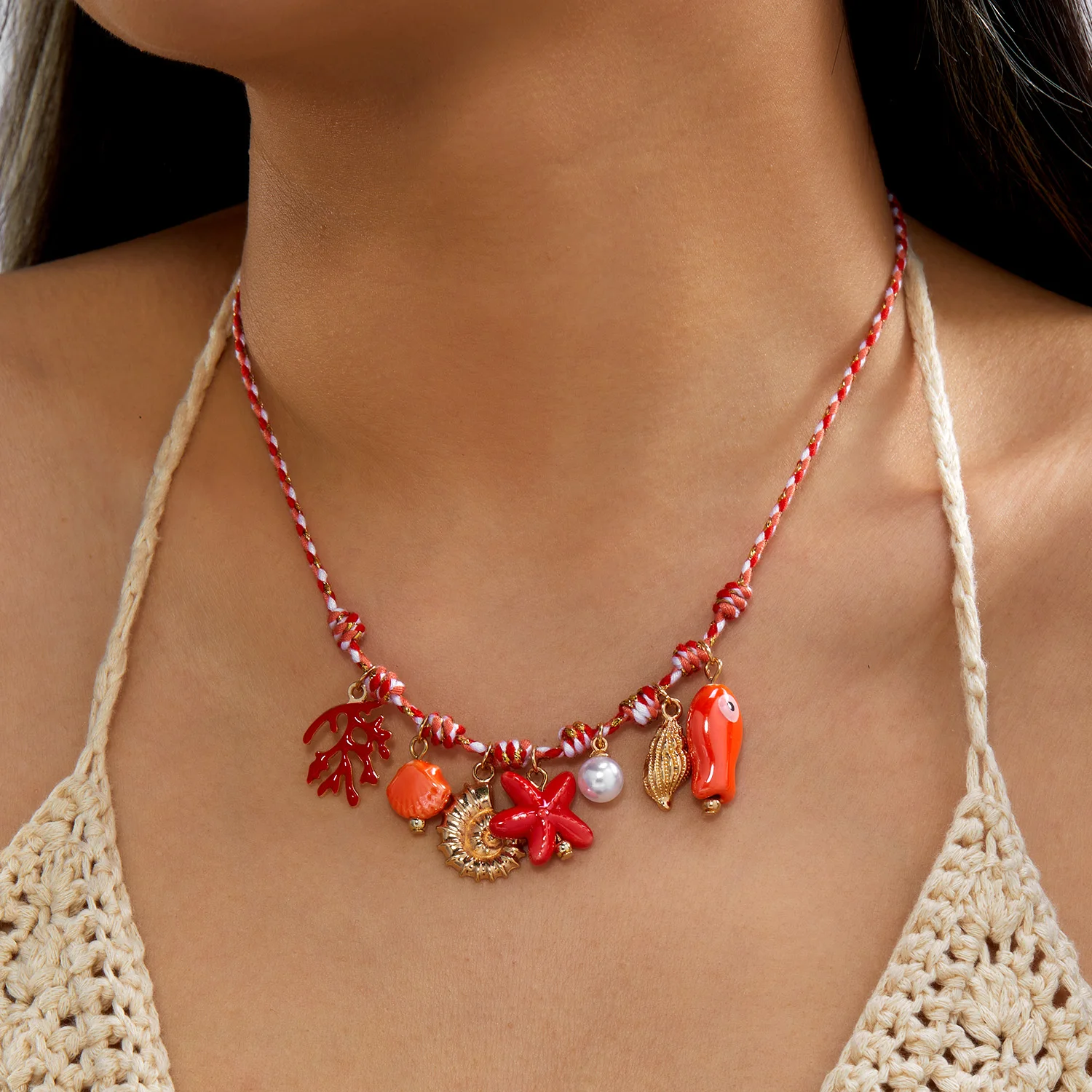 Kalung Pesona Bintang Laut dan - Pearl Trim Chain ulasan dan harga