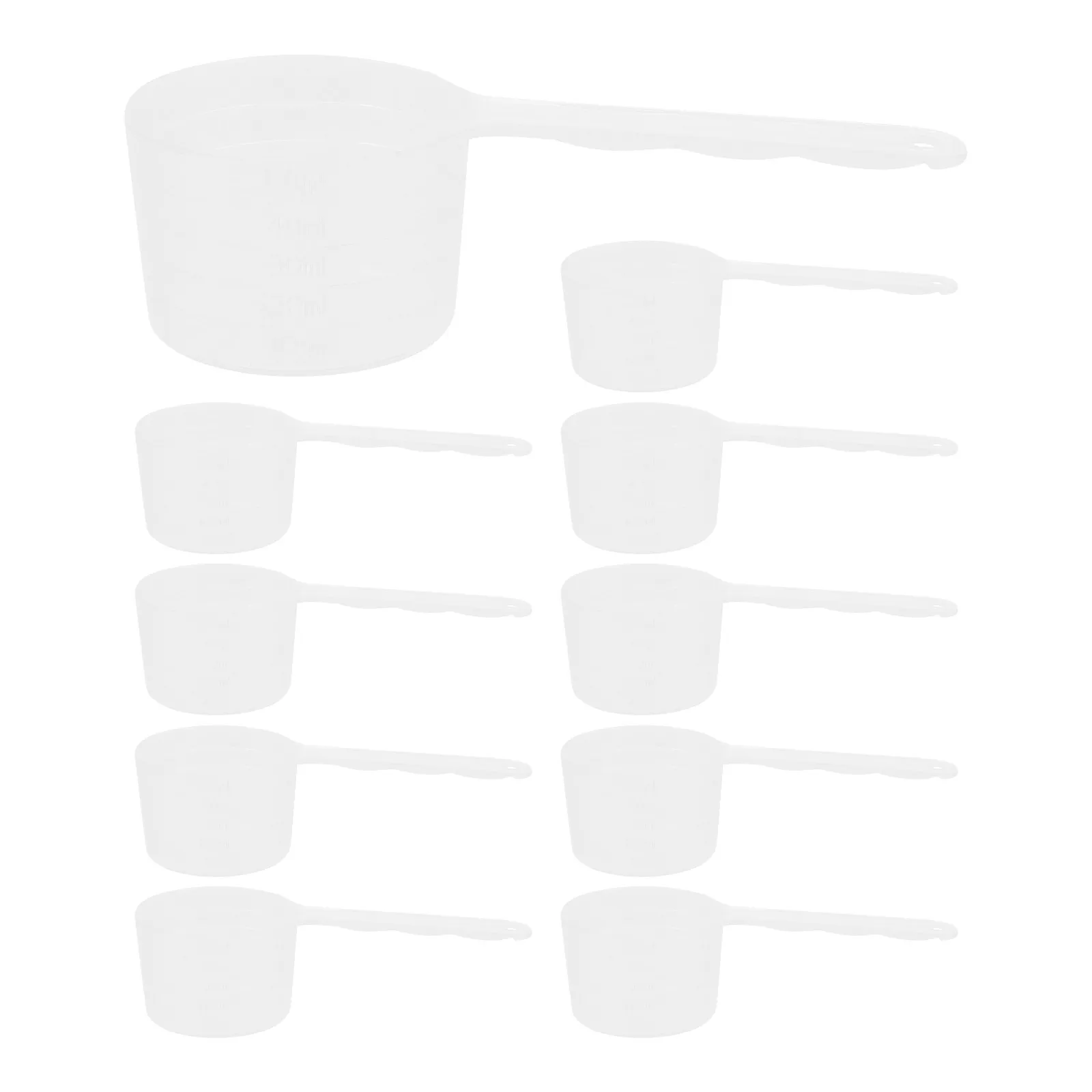 25Pcs Measuring Spoon Set Sturdy PP Scoop for Coffee Beans Milk Powder Formula Baking Precise Capacity Simple Design Multi-Use