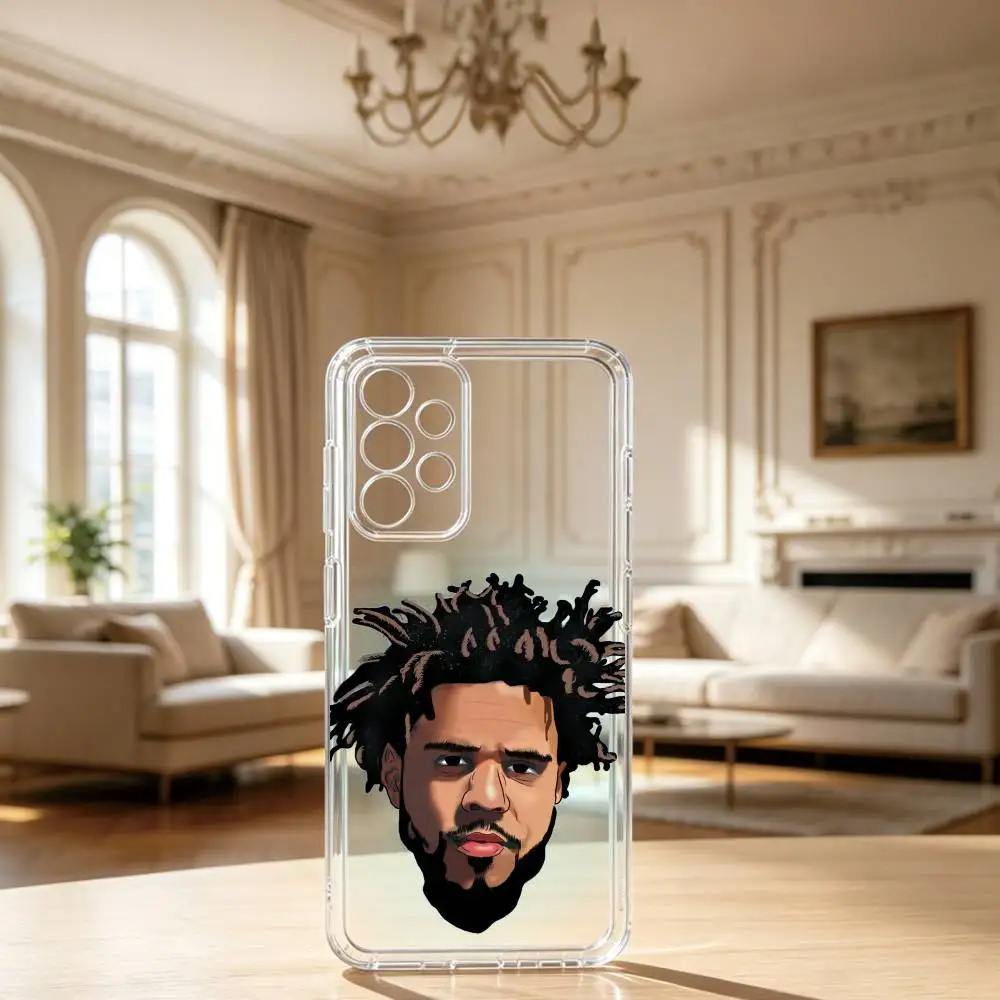 R-Rapper J  Colejpg Phone Case Transparent Silicone Soft For Samsung S25,S24,S21,S22,S23,S30,Ultra,S20,Plus,Fe Gift