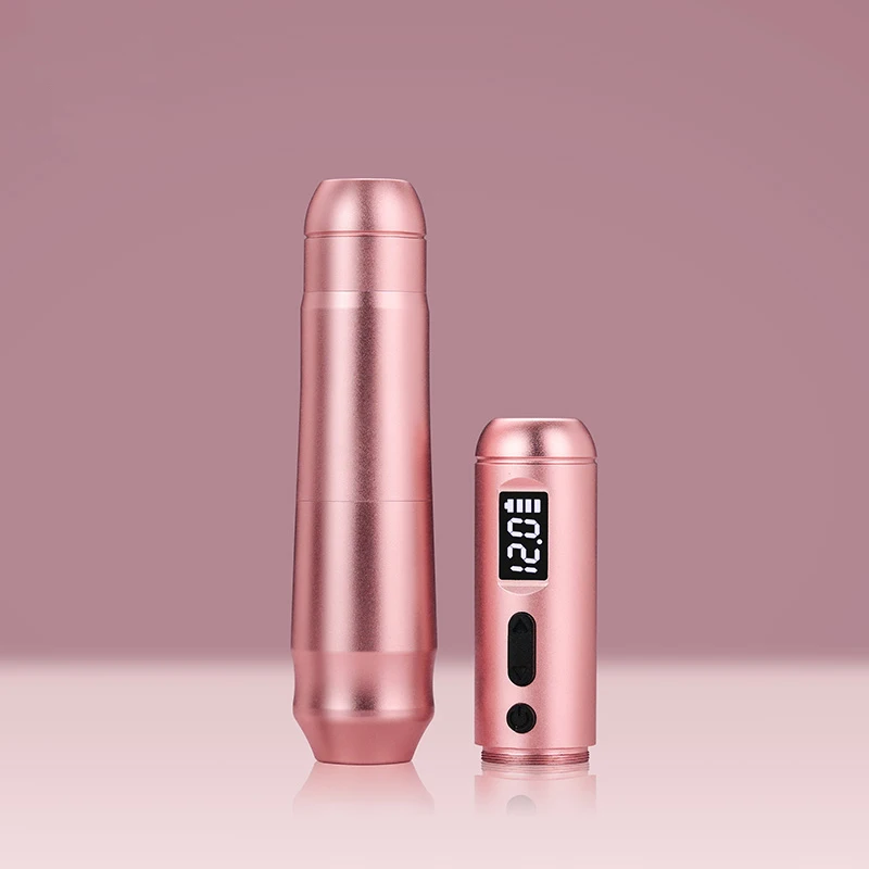 قابل للتعديل الوشم وآلة تجميل دائم 2.0-4.0 مللي متر السكتة الدماغية السلكية اللاسلكية وضع مزدوج قلم الوشم كأس جوفاء المحرك لجسم الفنان #5