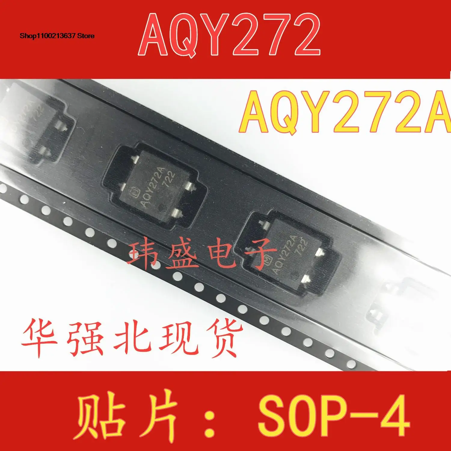 

5 pieces AQY272 SOP-4 2A 60V AQY272A