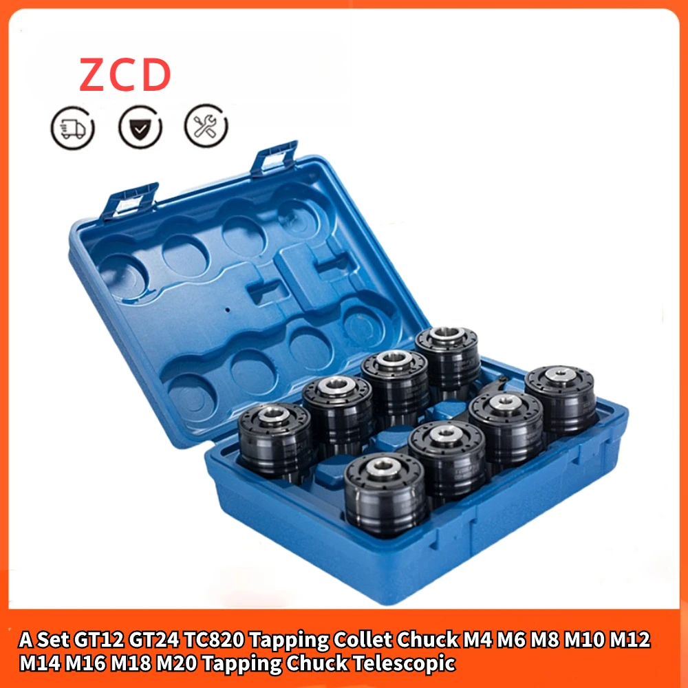 

GT12 GT24 TC820 Tapping Collet Chuck M4 M6 M8 M10 M12 M14 M16 M18 M20 Tapping Chuck Telescopic Tool Holder ISO DIN JIS Overload