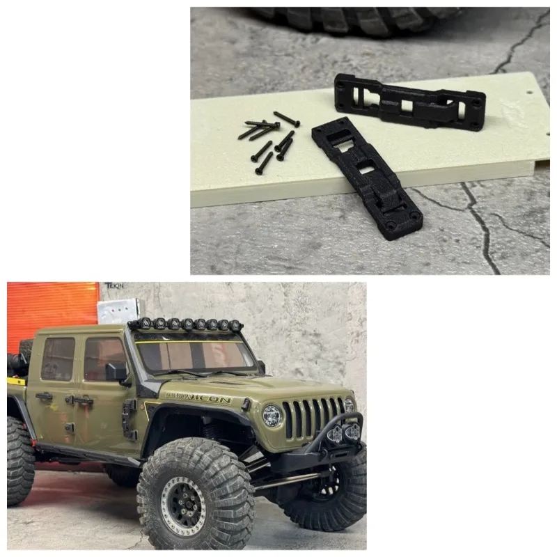 Simulated Door Ladder Climbing Ladder PA12 Nylon RC Upgrade Parts for Axial SCX10 III Jeep Gladiator 1/10 RC Crawler