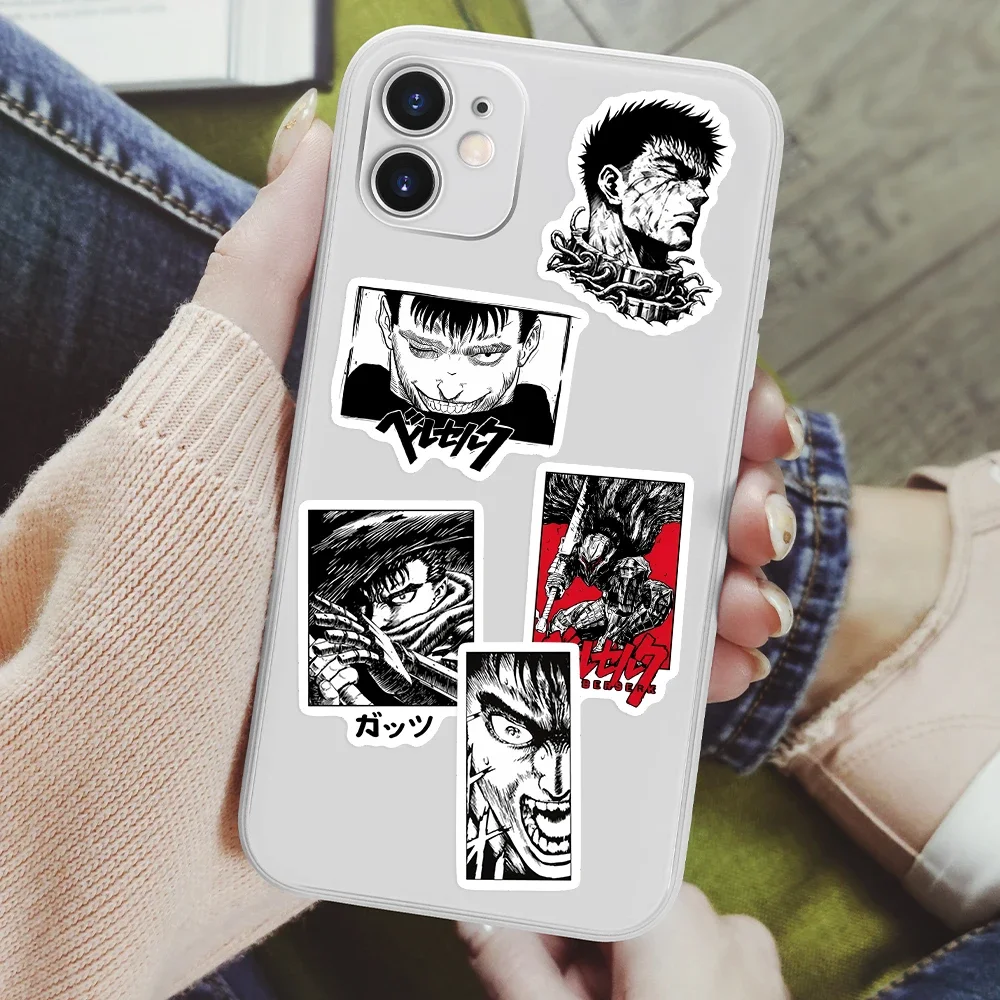 Comics Berserk Stickers Guts Griffith Aesthetic DIY Gift Decal for Laptop Phone Scrapbook Luggage Decorative Bottles Waterproof