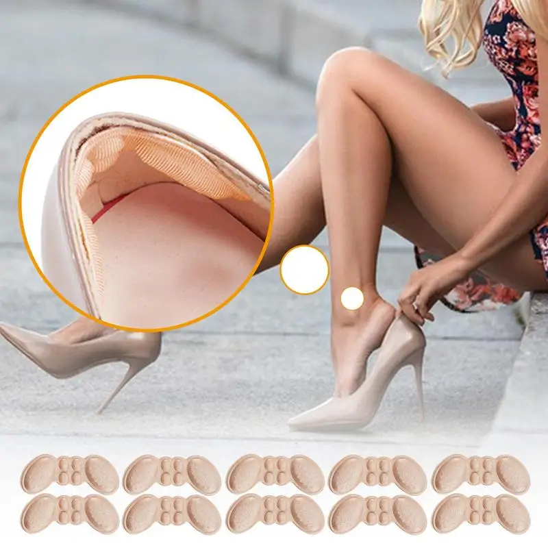 Shoe Filler For Too Big Shoes Women 5 Pairs Anti-slip Shoe Pads For Women Shoes High Heel Comfort Pads Ankle Protector Shoes