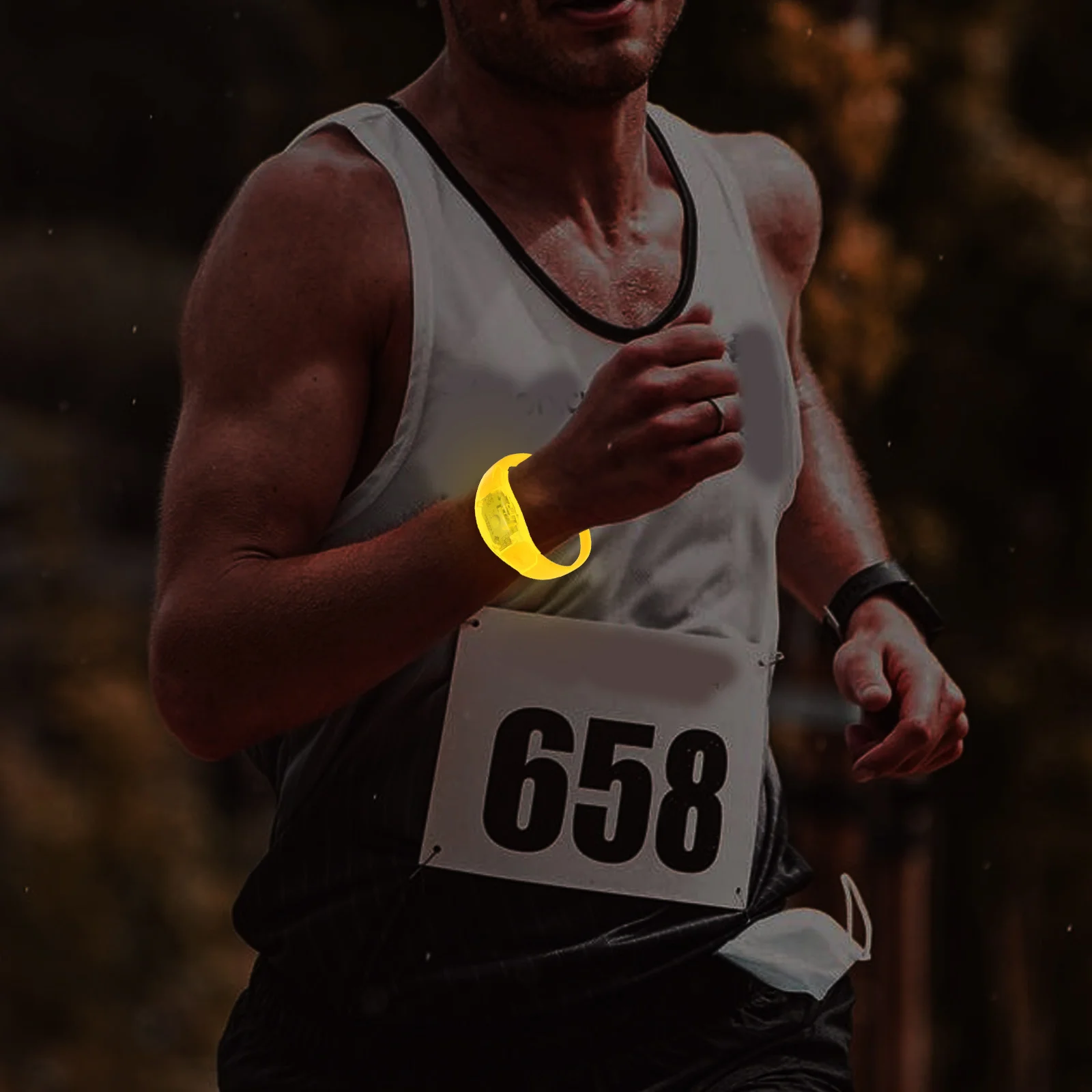 2 قطعة سوار مضيئة توهج لوازم الحفلات أساور للأطفال مع أضواء أساور معصم للأطفال #4