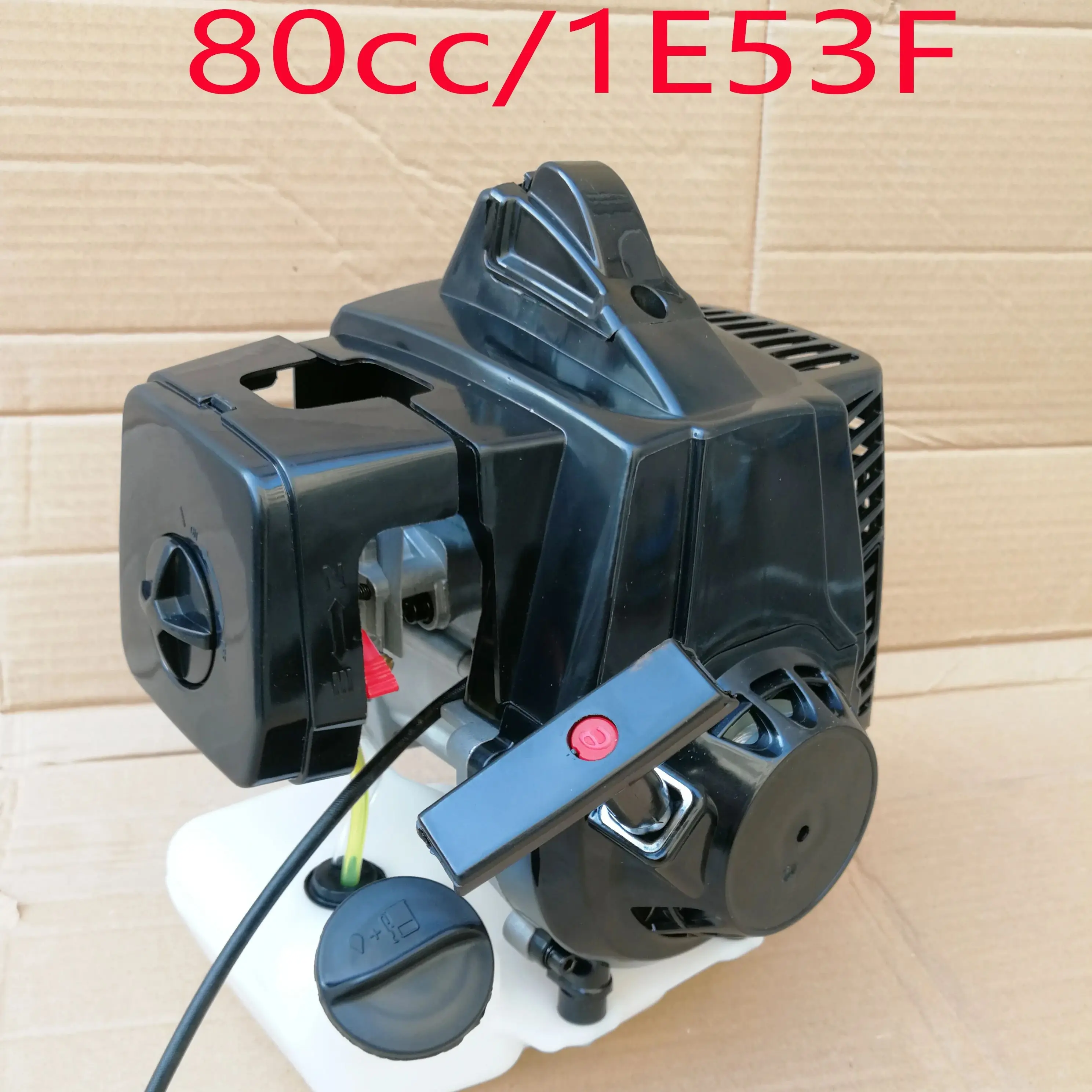 Motor de Gas 80cc 1E53F para taladro de tierra, desbrozadora, Goped, Scooter, Motor fueraborda, pistón de cilindro de 53mm