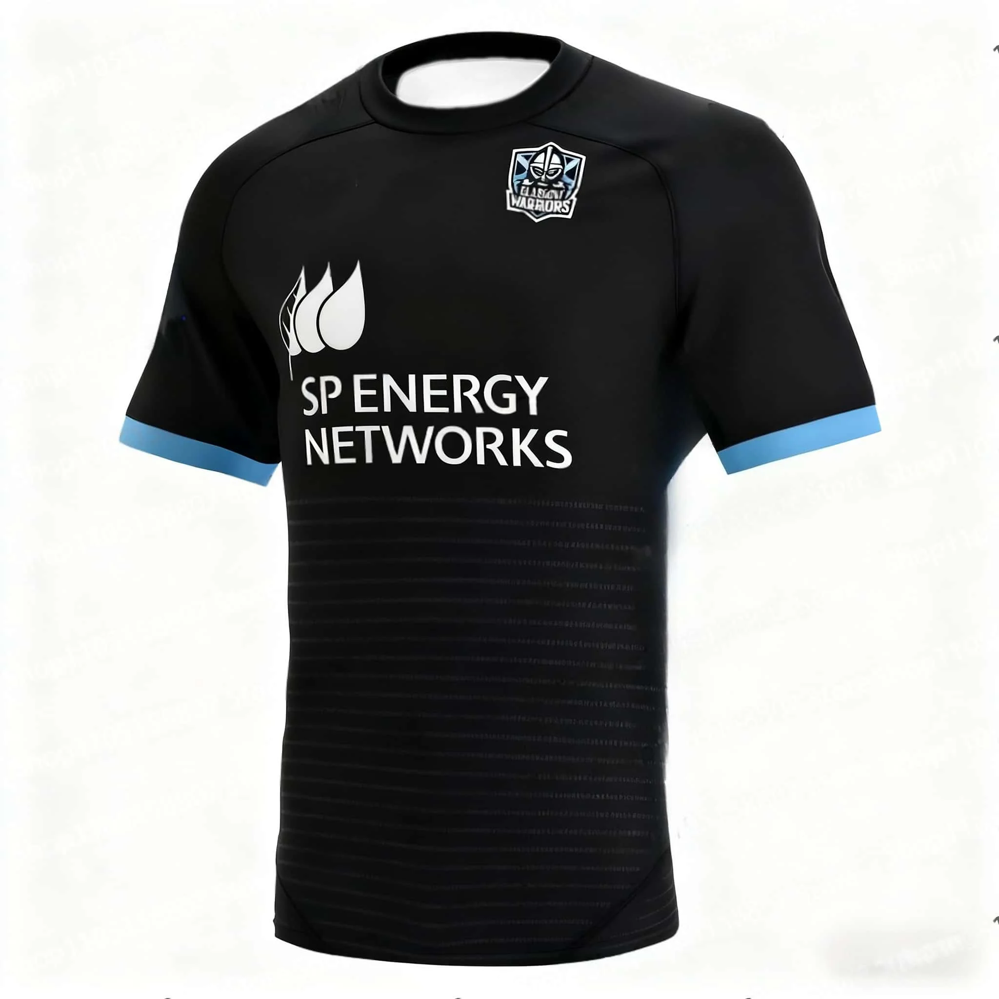 26-27 Family Warriors Maori Tribe Metal 3D Printed Rugby Shirt, Breathable Speed Drying Spiral Pattern Mesh Short Sleeve T-shirt