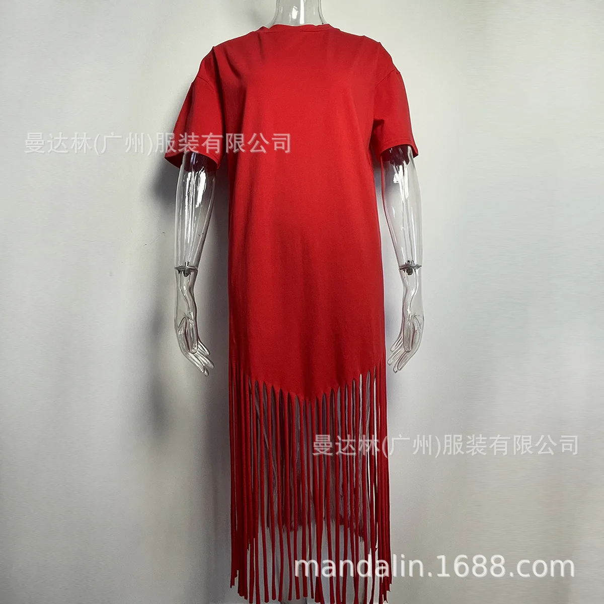 タッセルドレス レディース ルーズTシャツ ロングスカート ワンピース パーティードレス 女性用 新作ワンピース Y2Kファッション フリンジ付きドレス