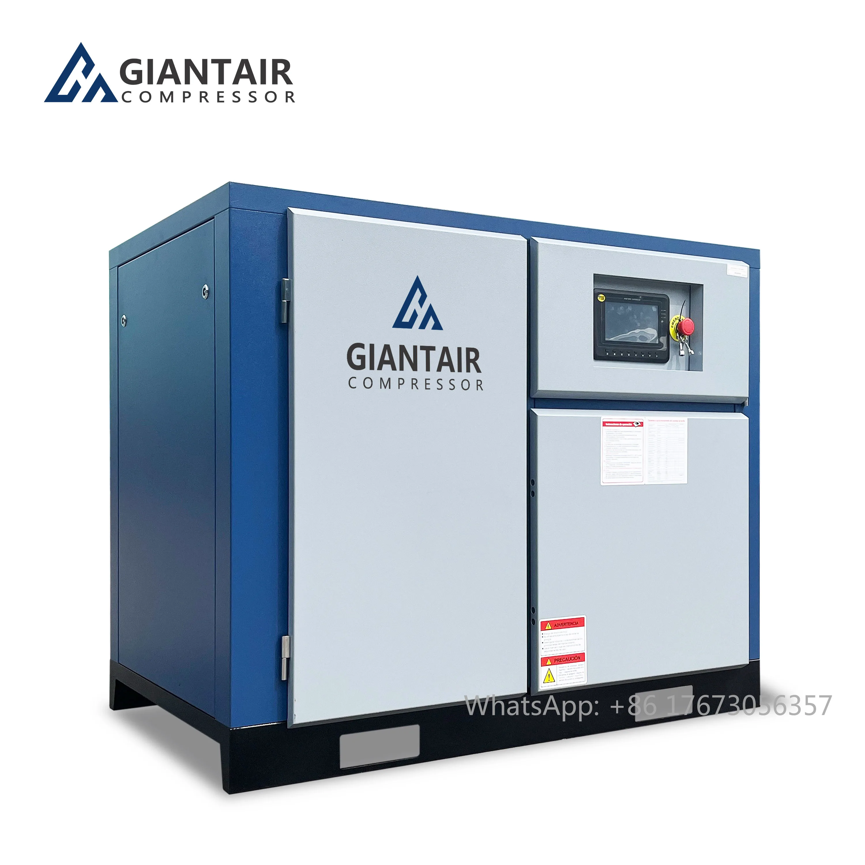 Air Best Selling 22kw 30hp Industrial Air Screw Compressor New 10-12 Bar Working Pressure Featuring Engine Motor Bearing