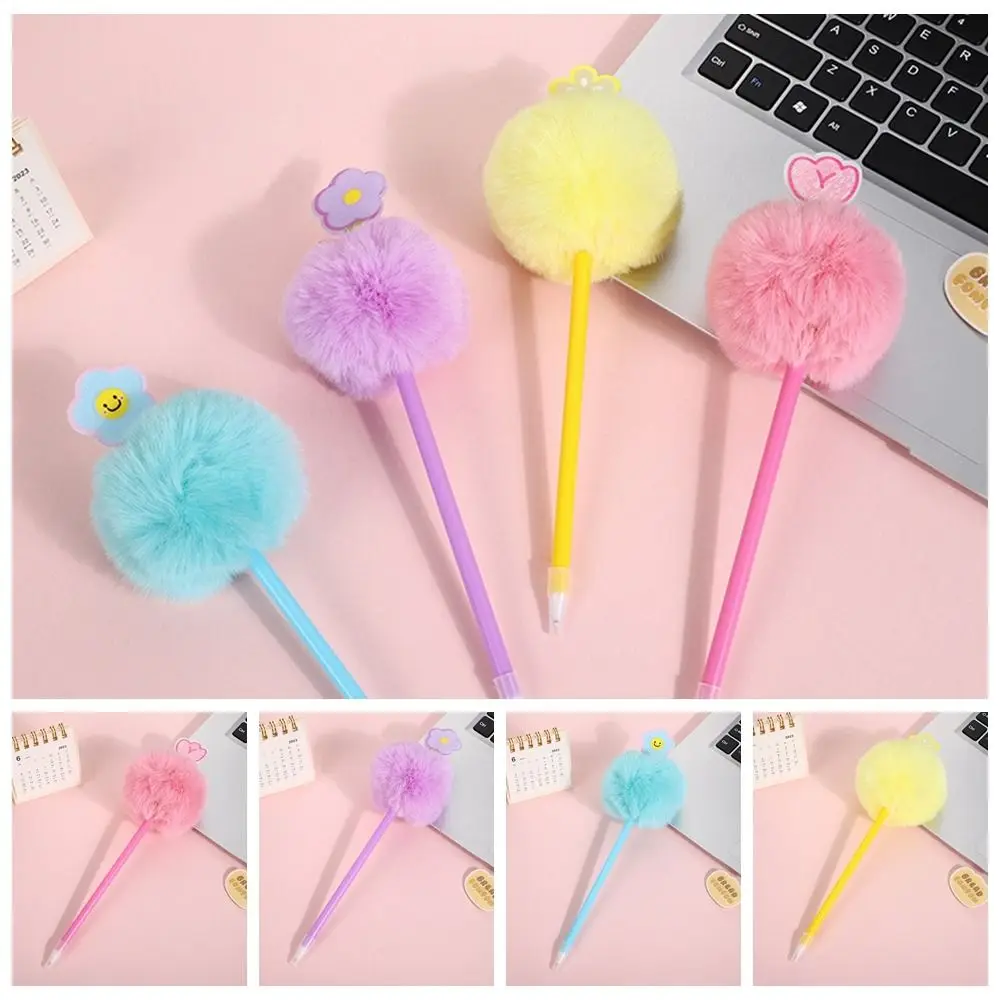 

Children's Plush Ball-point Pen Student Gel Pen Fantastic Cartoon Girl Handwriting Pens