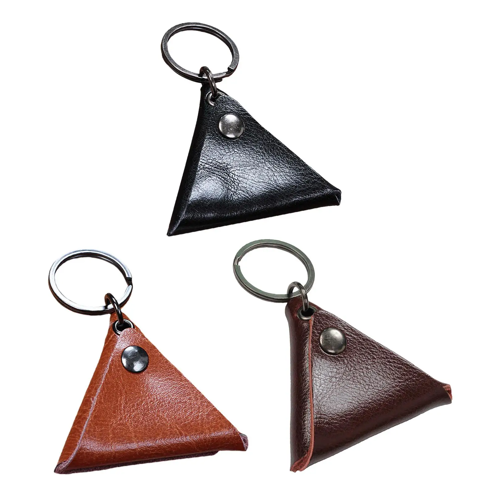 Plectrum Case Bag Stringed Accessories Key Fob Case Bag Ukulele Plectrums Bag Mini Leather Guitar Pick Holder Keychain Men