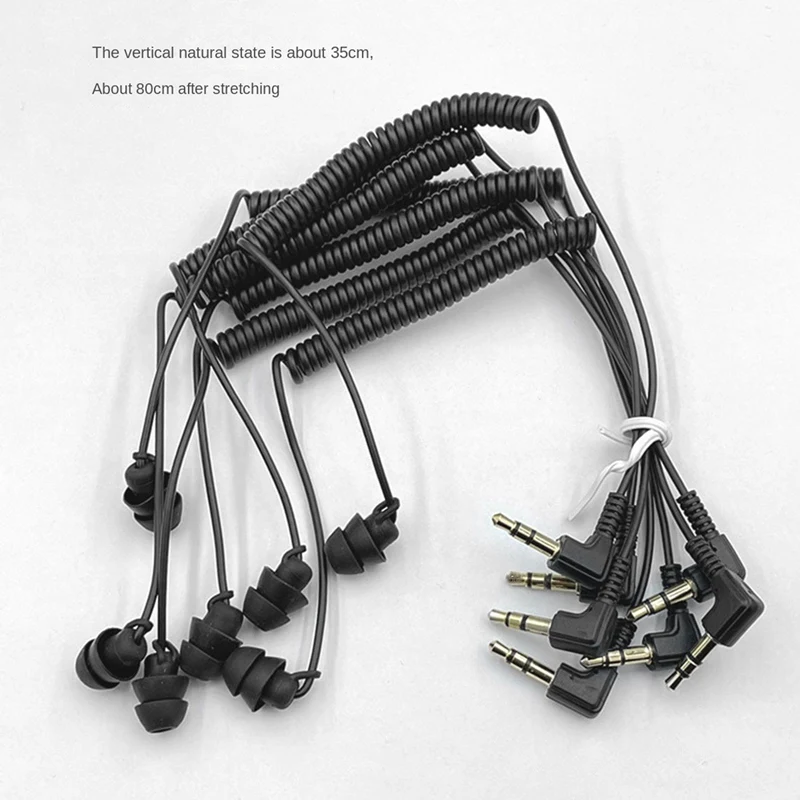 Новые-6 шт. 3,5 мм пружинные наушники, односторонние наушники, проводная гарнитура для мобильного телефона, MP3-компьютера