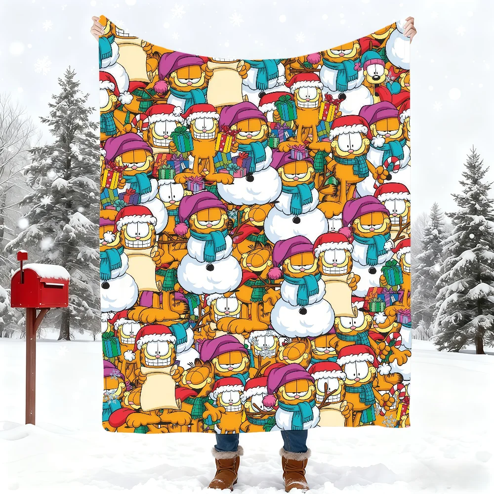 Animation Cartoon G-GarfieldS-ES Blanket Blanket for Home Bedroom Bed Sofa Picnic Travel Office Cover Blanket Kids
