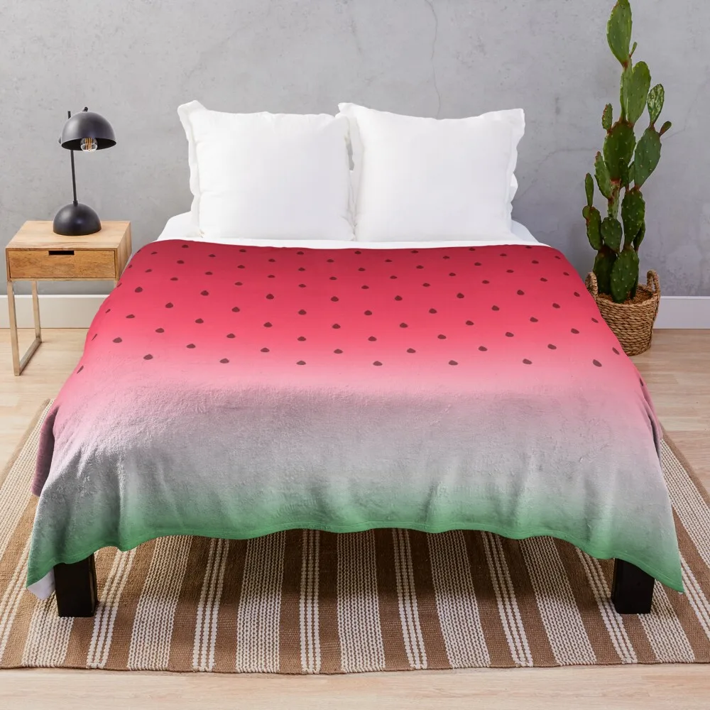 

Watermelon Throw Blanket Luxury Thicken Thin Decorative Sofa Blankets