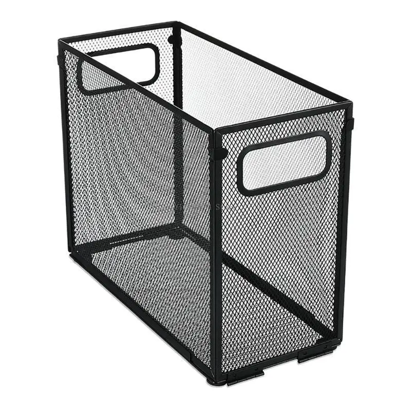 Desk Document Organizer Metal File Storage Case Large Capacity Storage Basket for Office Supplies Letter Tray Sturdy Mesh